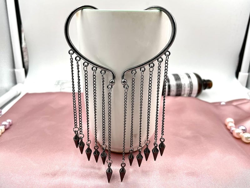 CSIYANJRY99 Elf Ear Cuffs for Women Butterfly Earrings Fairy Ears Goth Punk Ear Cuffs Halloween Accessorie Gothic Punk Jewelry Wrap Droping Earrings - Image 4